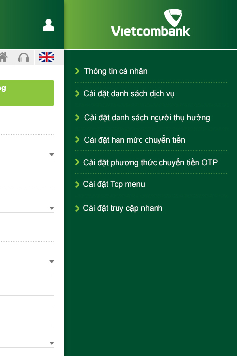 Giao diện internet banking 4