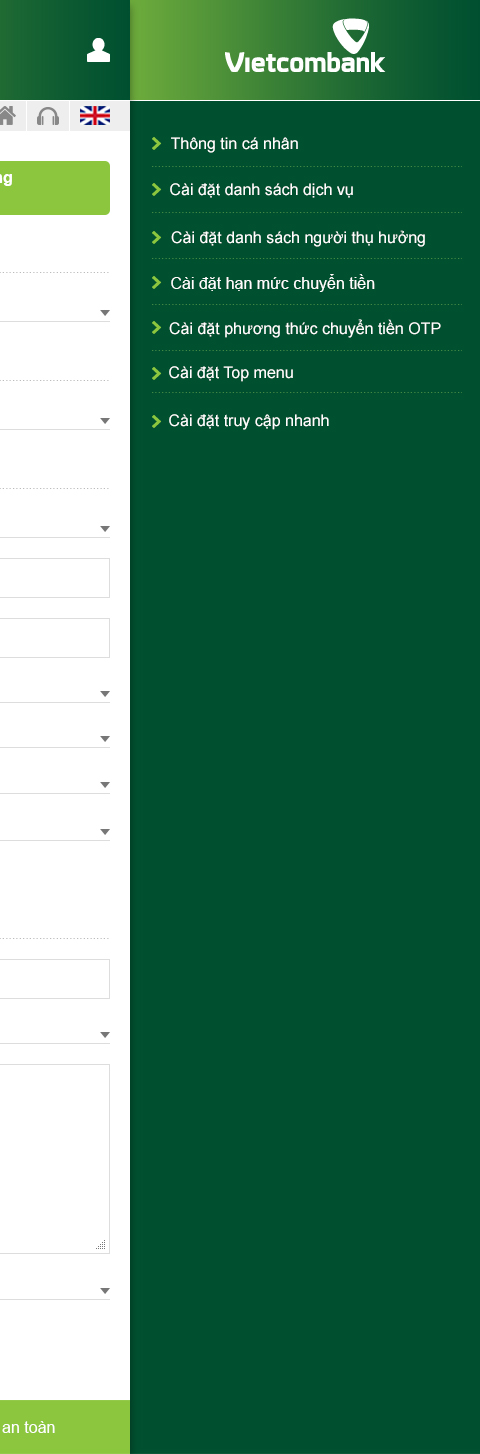 Giao diện internet banking 4